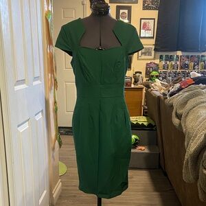 Elegant Dark Green Pinup Dress